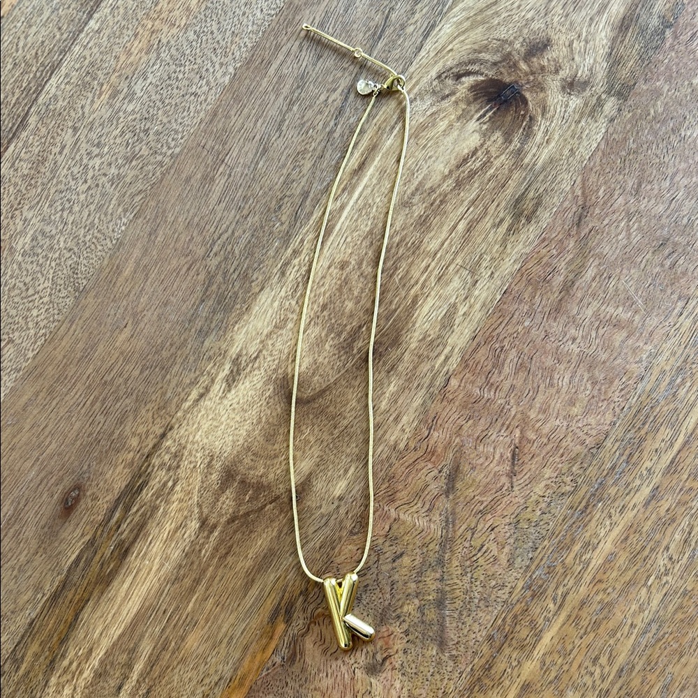Baublebar Gold Initial K Necklace - Women Jewelry